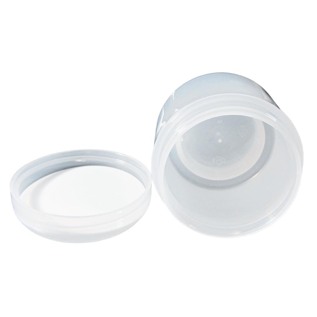 2 Cosmetic Jars Double Wall Plastic Beauty Containers with Lined Dome Cap 60 Ml 2 oz. (9322-2) Discount Cosmetic Jars