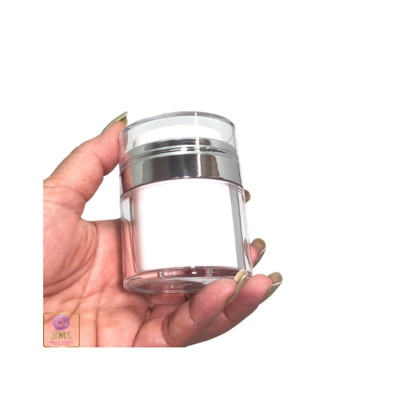 Airless Pump Jars Refillable Beauty Packaging Container - 30 ml / 1 oz. (25 pcs) 3630-25 Discount Cosmetic Jars