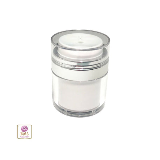 Airless Pump Jars Refillable Beauty Packaging Container - 30 ml / 1 oz. (50 Jars) 3630-50 Discount Cosmetic Jars